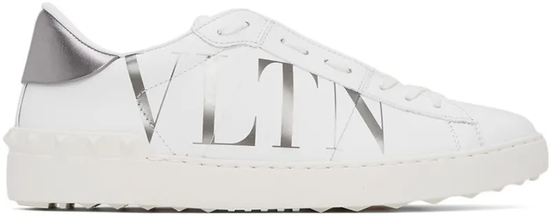 Valentino Garavani Grey & White VLTN Open Sneakers (XY2S0830PST)