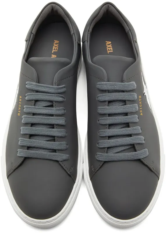 Axel Arigato Grey Clean 90 Tape Bee Bird Sneakers (28483)
