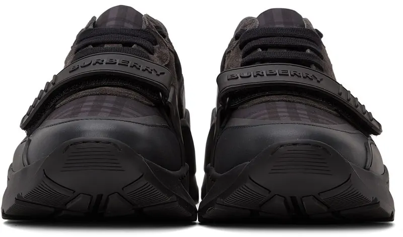 Burberry Grey Vintage Check Sneakers (8042200)