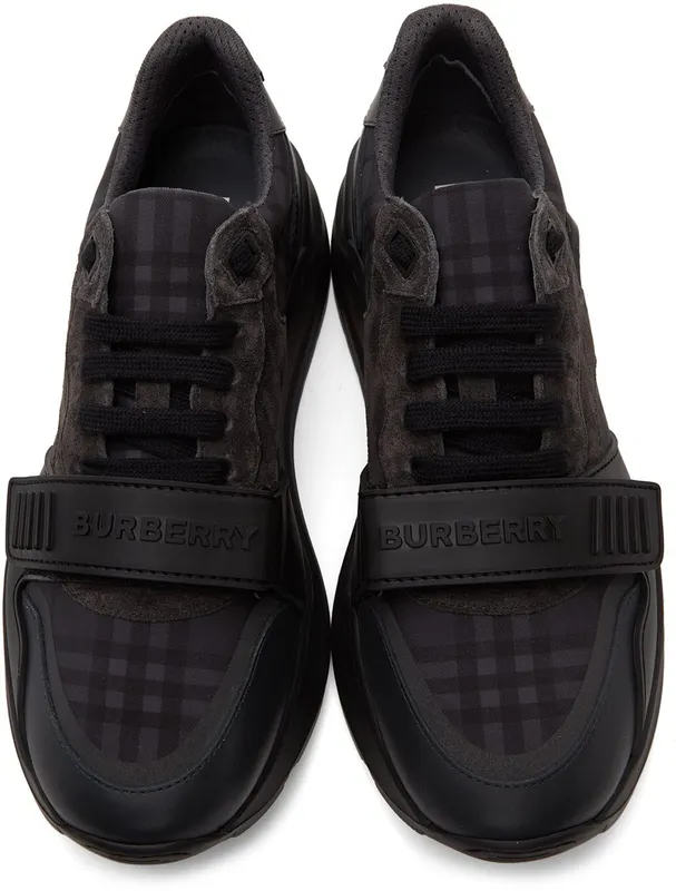 Burberry Grey Vintage Check Sneakers (8042200)