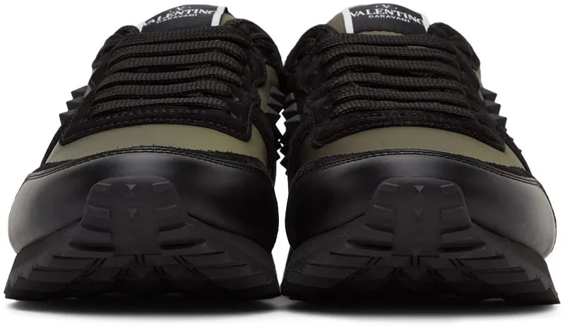 Valentino Garavani Khaki & Black Rockrunner Sneakers (WY2S0748VBU)