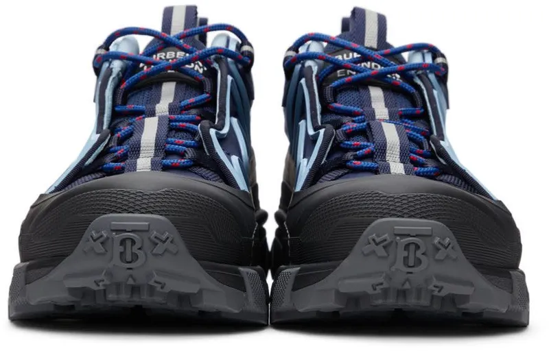 Burberry Navy & Black Two-Tone Arthur Sneakers (8045550)