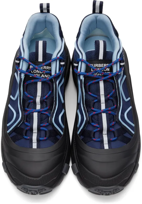 Burberry Navy & Black Two-Tone Arthur Sneakers (8045550)
