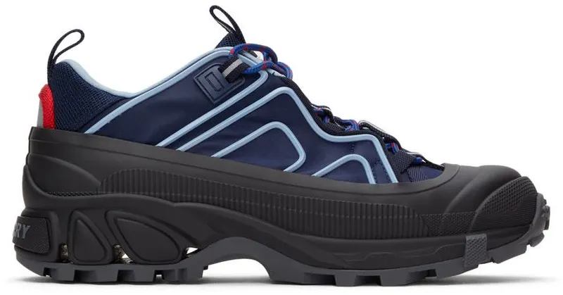 Burberry Navy & Black Two-Tone Arthur Sneakers (8045550)
