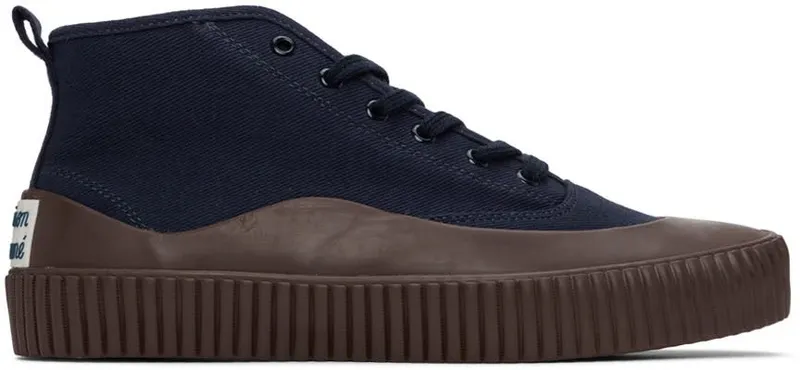 Maison Kitsuné Navy Bold Sole Sneakers (HU04736WW0042)
