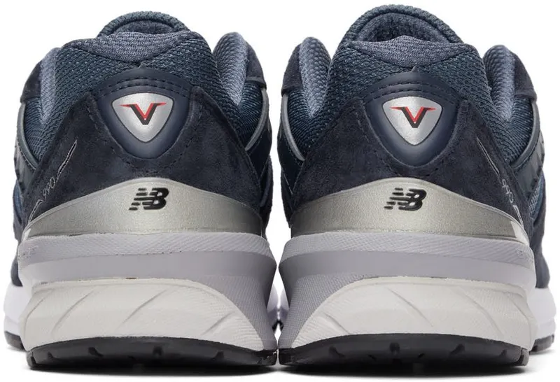 New Balance Navy Made In US 990v5 Sneakers (W990NV5)