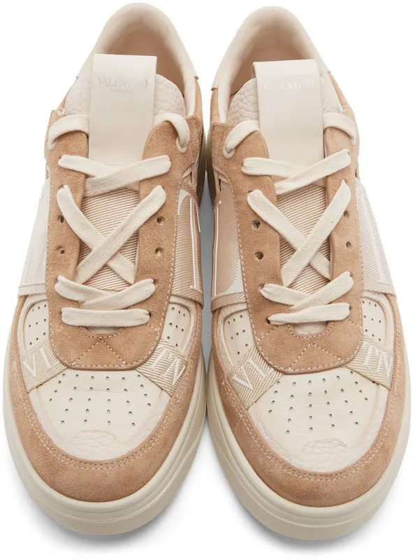 Valentino Garavani Off-White & Tan VL7N Sneakers (XY2S0C58SJE)