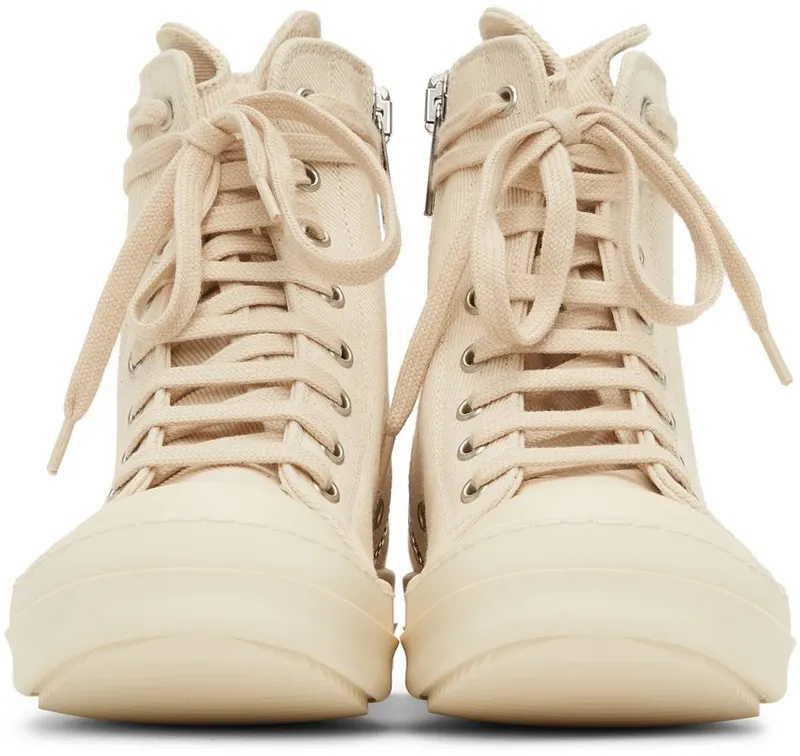 Rick Owens Drkshdw Off-White Denim High Sneakers (DS01B7800 DMNET1)