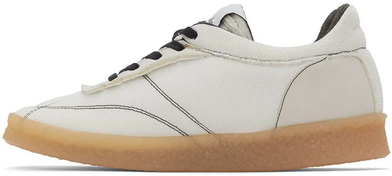 MM6 Maison Margiela Black Inside Out 6 Court Sneakers (S66WS0061 P4403)