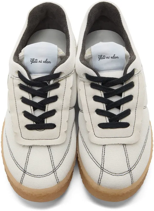 MM6 Maison Margiela Black Inside Out 6 Court Sneakers (S66WS0061 P4403)