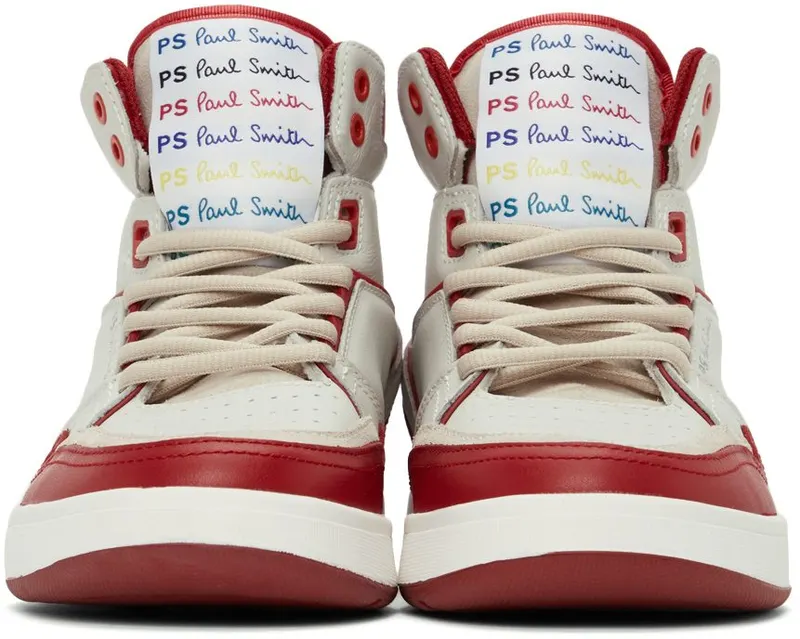 PS by Paul Smith Red & White Lopes Sneakers (M2S-LOP01-HLEA)
