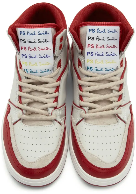 PS by Paul Smith Red & White Lopes Sneakers (M2S-LOP01-HLEA)