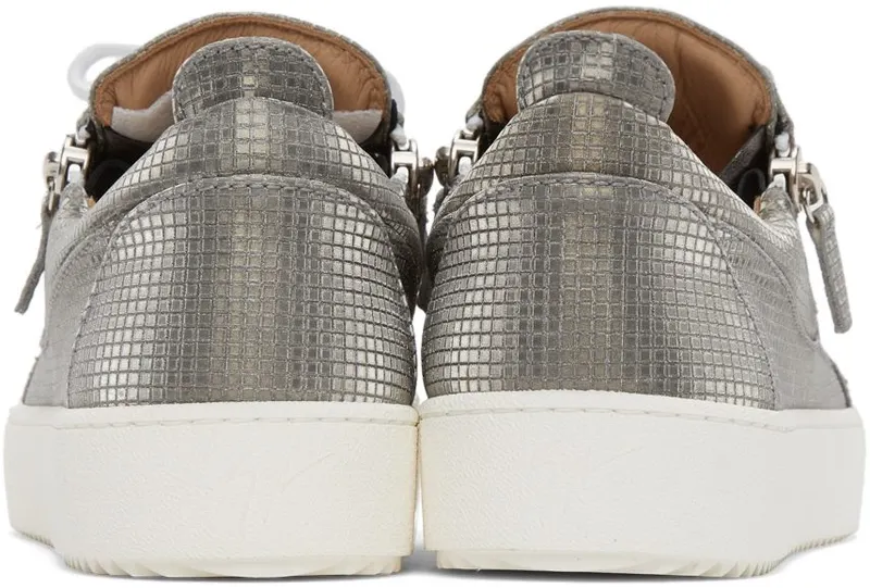 Giuseppe Zanotti Silver Frankie Sneakers (RU10039-90478)