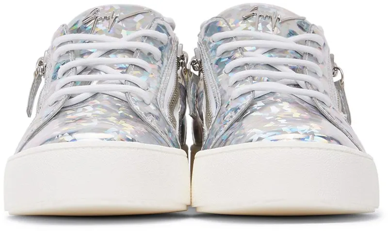 Giuseppe Zanotti Silver Iridescent Frankie Sneakers (RM20014-91356)