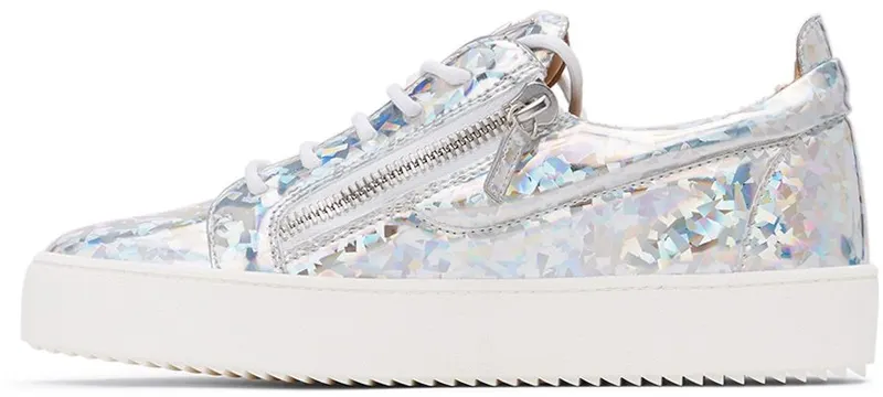 Giuseppe Zanotti Silver Iridescent Frankie Sneakers (RM20014-91356)
