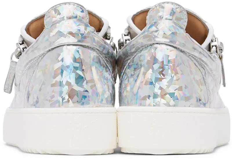 Giuseppe Zanotti Silver Iridescent Frankie Sneakers (RM20014-91356)