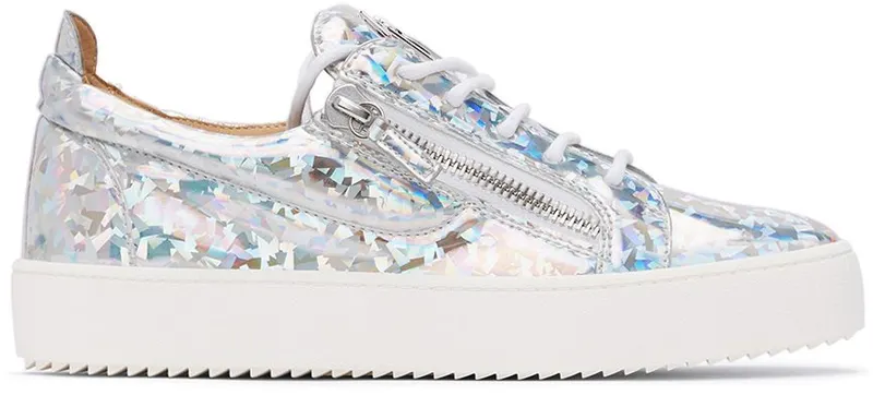 Giuseppe Zanotti Silver Iridescent Frankie Sneakers (RM20014-91356)