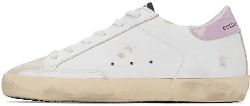 Golden Goose SSENSE Exclusive White & Pink Super-Star Classic Sneakers (GWF00101.F003010.80903)