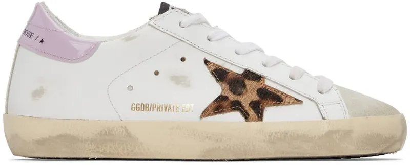Golden Goose SSENSE Exclusive White & Pink Super-Star Classic Sneakers (GWF00101.F003010.80903)