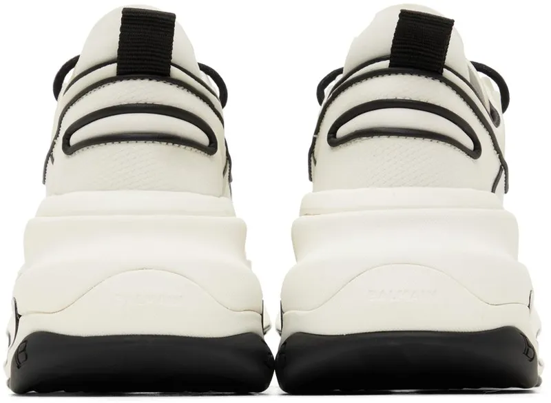Balmain White & Pink B-Bold Sneakers (XN1VI541TSNH)