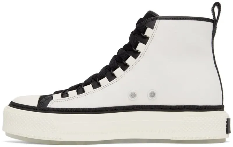 AMIRI White & Black M.A. Court High Sneakers (PS22MFS015-111)