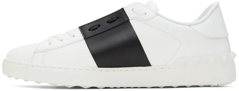 Valentino Garavani White & Black Open Sneakers (WY2S0830BLU)