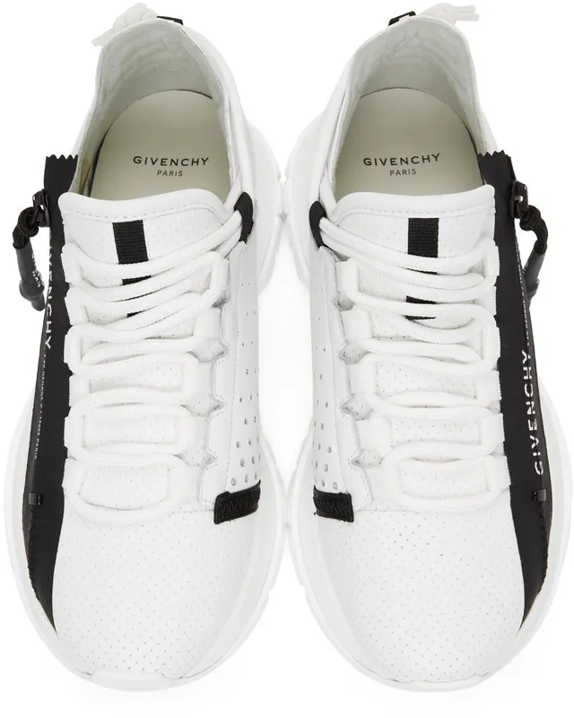 Givenchy White & Black Spectre Sneakers (BE0019E0SV)