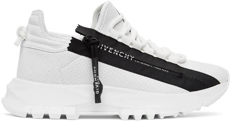 Givenchy White & Black Spectre Sneakers (BE0019E0SV)