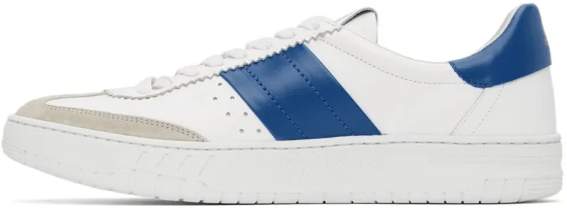 Dunhill White & Blue Court Legacy Sneakers (DU22R1340D3122)