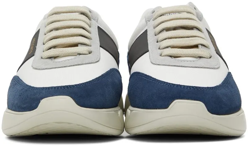 Axel Arigato White & Blue Genesis Vintage Sneakers (27574)