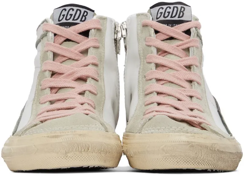 Golden Goose White & Grey Slide Sneakers (GWF00115.F003016.10220)