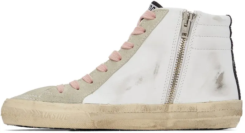 Golden Goose White & Grey Slide Sneakers (GWF00115.F003016.10220)