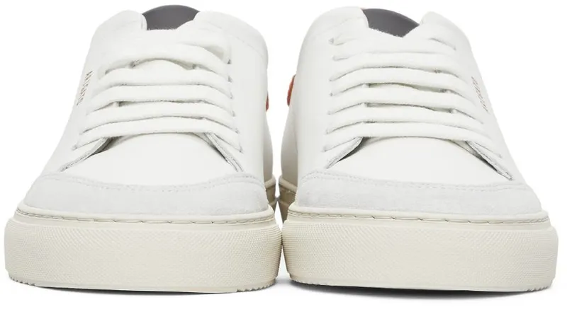 Axel Arigato White & Orange Clean 90 Triple Sneakers (28487)