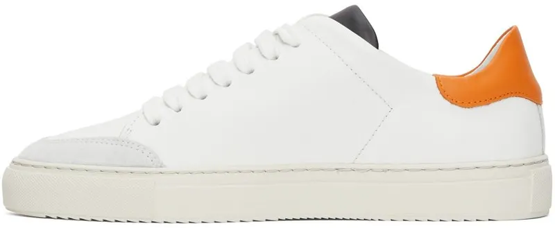 Axel Arigato White & Orange Clean 90 Triple Sneakers (28487)