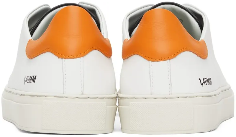 Axel Arigato White & Orange Clean 90 Triple Sneakers (28487)