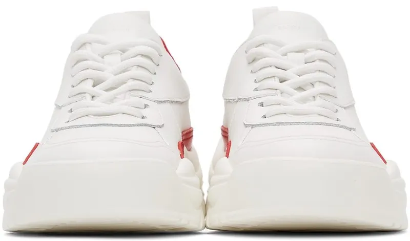 Valentino Garavani White & Red Gumboy Sneakers (WW2S0K55AEQ)