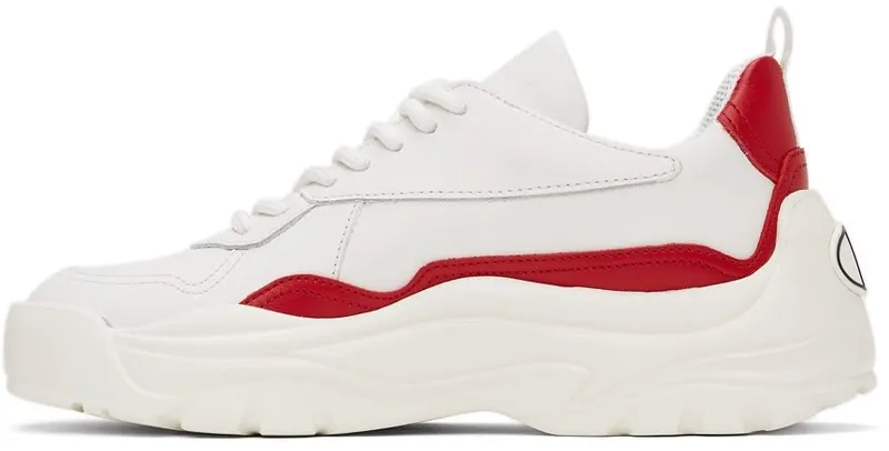 Valentino Garavani White & Red Gumboy Sneakers (WW2S0K55AEQ)