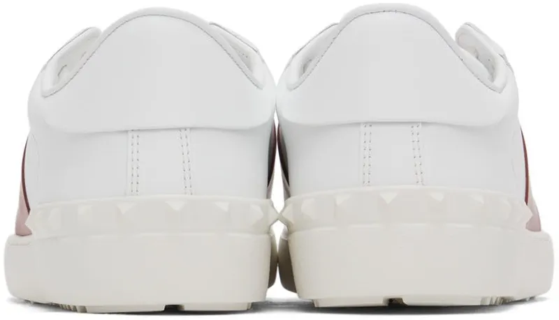 Valentino Garavani White & Blue Calfskin Open Sneakers (XY2S0830BLU)