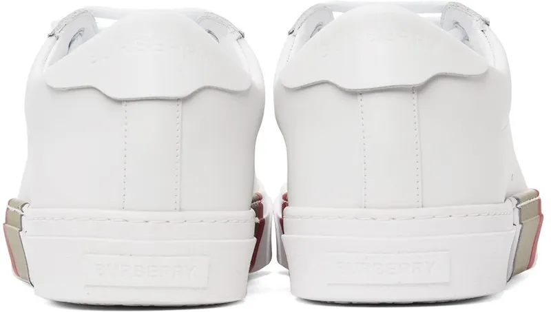 Burberry White Bio-Based Striped Sole Sneakers (8043200)