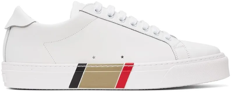 Burberry White Bio-Based Striped Sole Sneakers (8043200)