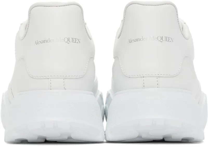 Alexander McQueen White Court Trainer Sneakers (633915WIA98)