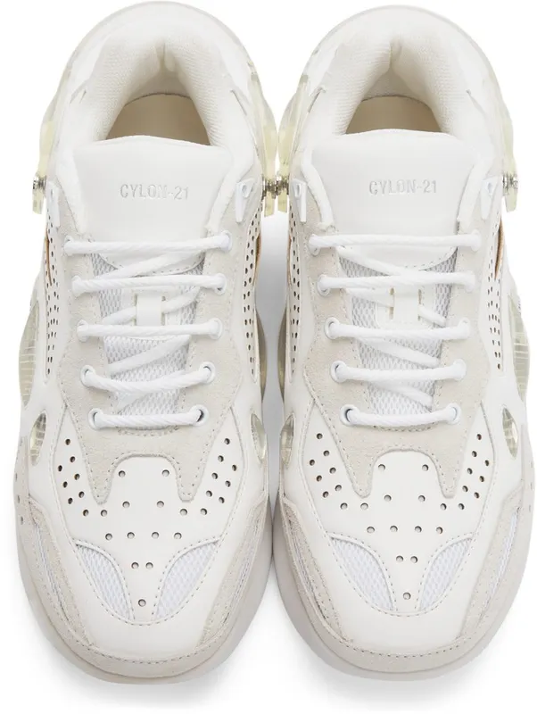 Raf Simons White Cylon-21 Sneakers (HR740003S)