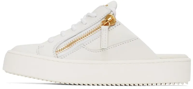 Giuseppe Zanotti White Gail Cut Sneakers (RS10043 88912)