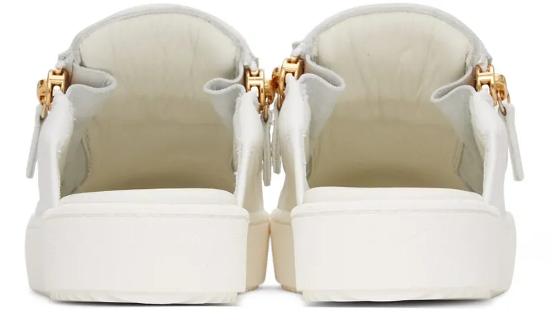 Giuseppe Zanotti White Gail Cut Sneakers (RS10043 88912)