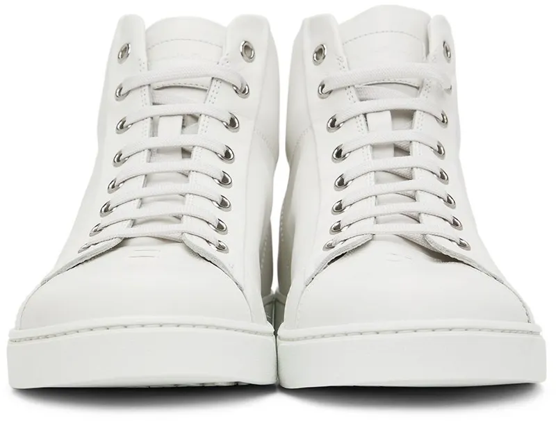 Gianvito Rossi White High Top Sneakers (S28240-M1WHT-CLN)