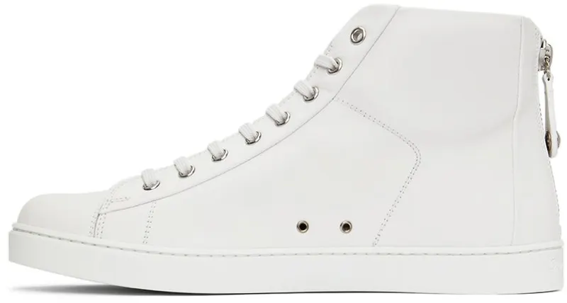 Gianvito Rossi White High Top Sneakers (S28240-M1WHT-CLN)