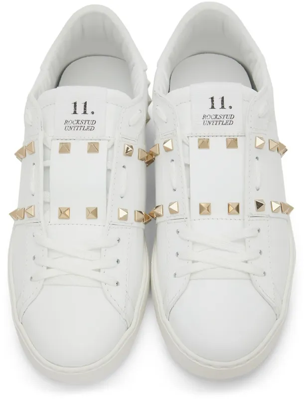 Valentino Garavani White Rockstud Untitled Sneakers (XY2S0931BHS)