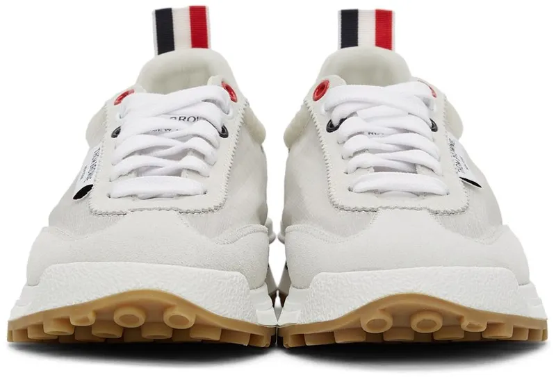 Thom Browne White Unlined Tech Runner Sneakers (FFD059A-07685)