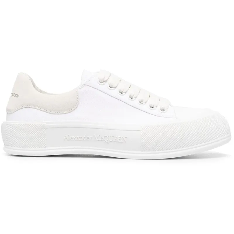 Alexander McQueen Deck Skate Plimsoll Lace-Up White White (654594W4MV79000 / 654593W4MV79000)