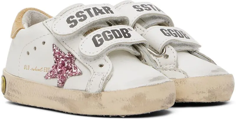 Golden Goose Baby Off-White Old School Sneakers (GJF00111.F002645.10933)